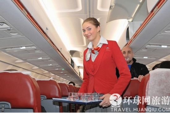 實(shí)拍美艷的俄羅斯空姐