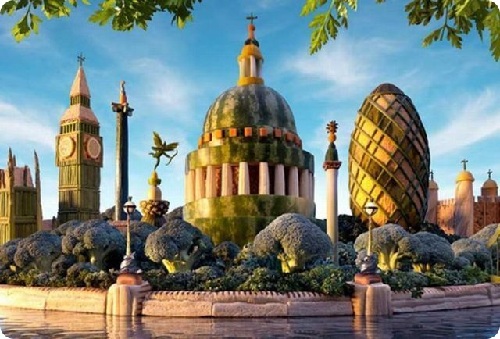 神奇！絕美食物風景畫