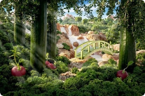 神奇！絕美食物風景畫