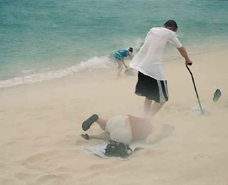 攝影師拍飛機“擦著”人頭降落奇景