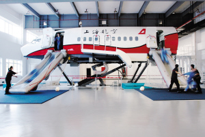 實拍上海航空乘務訓練中心