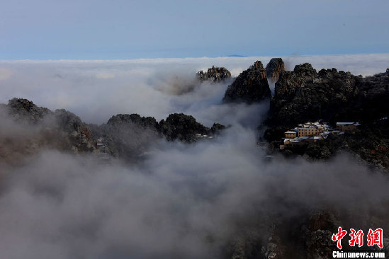 黃山迎來今冬首場降雪