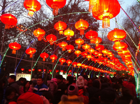 濟南：元宵節(jié)趵突泉賞花燈