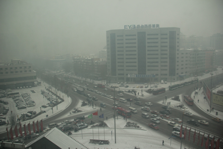 長(zhǎng)春迎來(lái)2012年第一場(chǎng)大雪