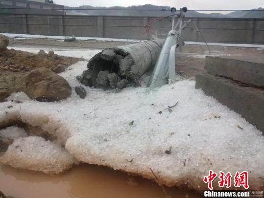 福建多地遭遇強對流天氣 局部遭罕見大冰雹襲擊