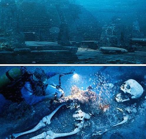 沉船遺骸 探秘不為人知的海底墳?zāi)?/></p>

<p>　　盡管可能是一個(gè)玩笑，但“美國(guó)國(guó)家地理學(xué)會(huì)發(fā)現(xiàn)了原古巨人骷髏”的消息還是不脛而走。它像野火燎原一般很快席卷了互聯(lián)網(wǎng)，因?yàn)槿藗冊(cè)敢庀嘈胚@是真實(shí)的。人們還相信亞特蘭蒂斯是存在的，很多人甚至傾盡畢生精力去尋找它。上圖就是亞特蘭蒂斯的想象圖，唐·克拉克相信亞特蘭蒂斯是存在的，他的理由之一就是這具“身高3.5米巨人的骷髏”被發(fā)現(xiàn)。</p>
</p>
</div>
</div>

<div   class=