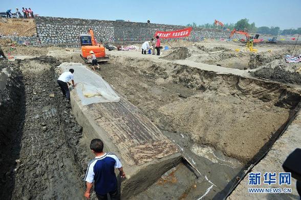 京杭大運(yùn)河天津段考古發(fā)掘出兩艘明代沉船