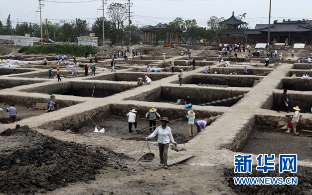 上海：首次向公眾開放考古現場(組圖)