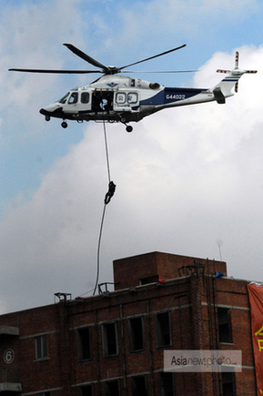 廣東省舉行公安特警應急處突演練