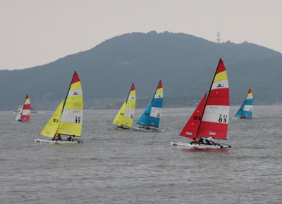 2012年亞太HOBIE級帆船錦標賽在山東威海舉行