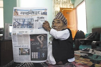 世界最矮男性女性首次相遇 為吉尼斯世界紀錄做宣傳