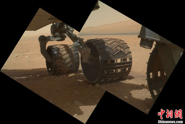 美“好奇號”火星車 火星“玩”自拍（圖）
