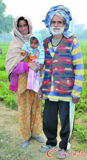 印度96歲“最老父親”又當爹 刷新紀錄