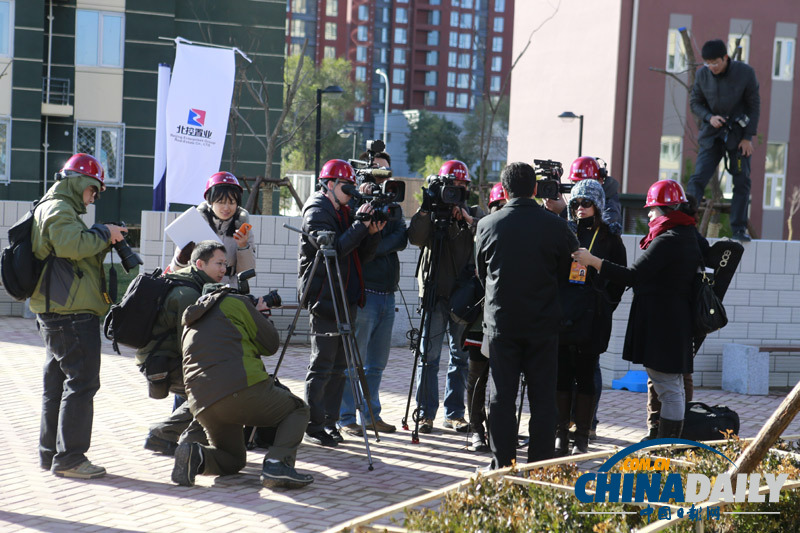 中外記者參觀采訪北京石景山區衙門口保障房小區