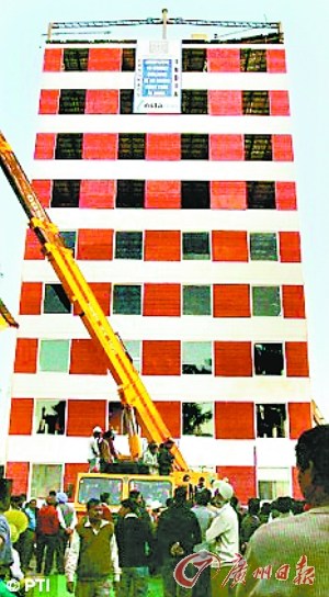 印度工人48小時蓋10層樓 刷新印度最快蓋樓紀(jì)錄