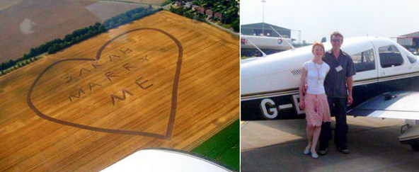 組圖：全球最令人瞠目的求婚創意