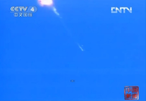 實拍：中國空軍殲11戰機對抗空戰(組圖)