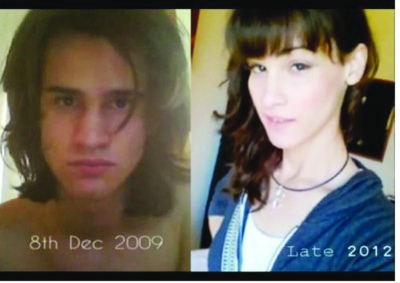 歷經(jīng)30個月俊男變身俏美女 千余照片引關(guān)注(圖)