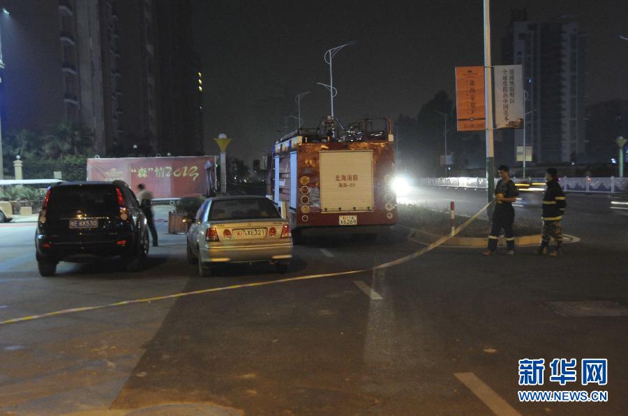 廣西北海地下管道發生爆炸 掀翻80米路面