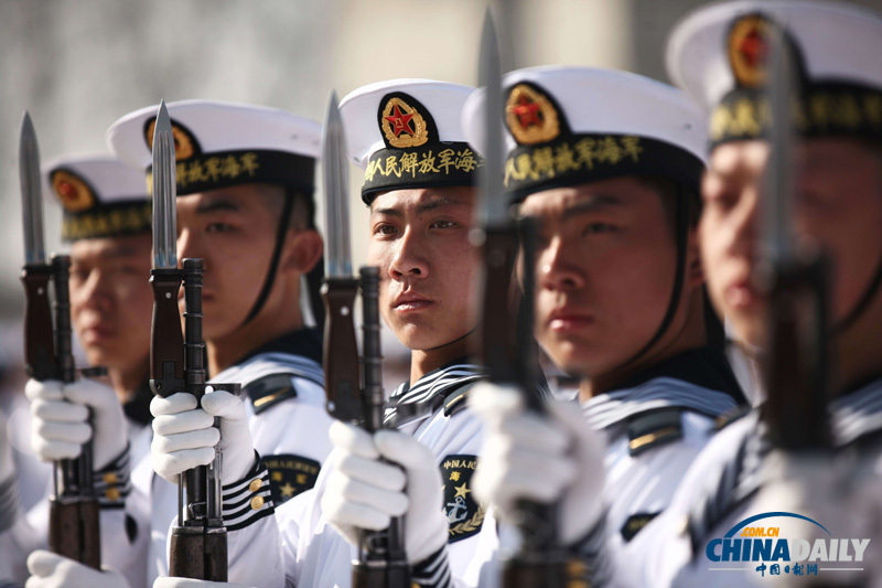 中國海軍北海艦隊新兵亮相