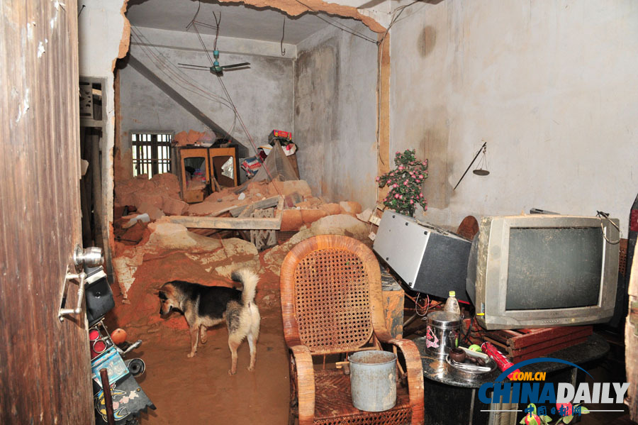 高清:強降雨致廣東梅州部分地區(qū)受災(zāi)