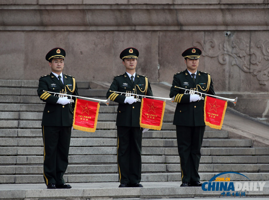 人民大會堂迎賓風景線