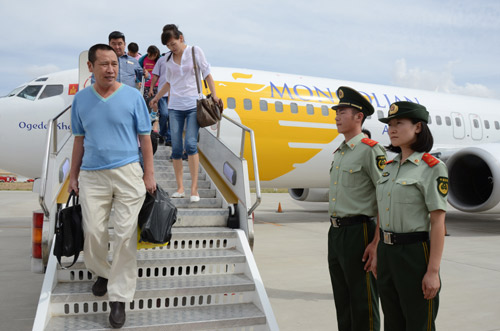 二連浩特至蒙古烏蘭巴托國際航線正式開通