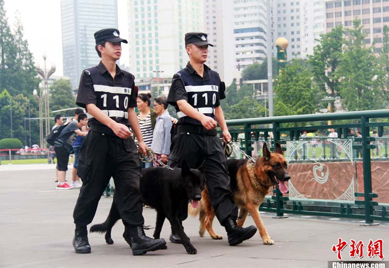 沈陽：新型警用電動巡邏車在全運村上崗