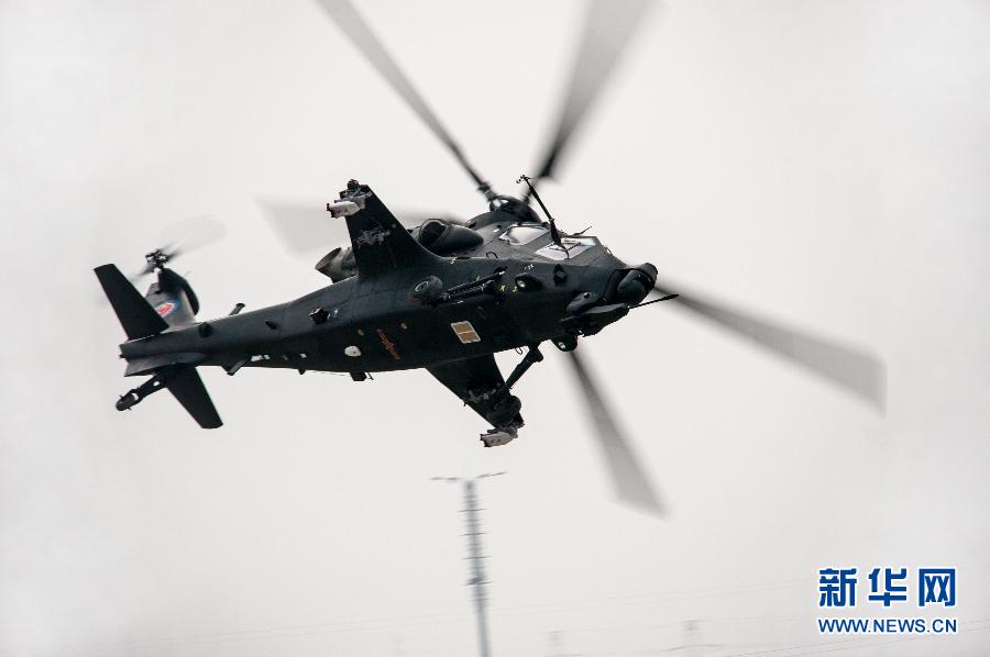 解放軍陸航部隊“風雷”飛行表演隊全家福曝光