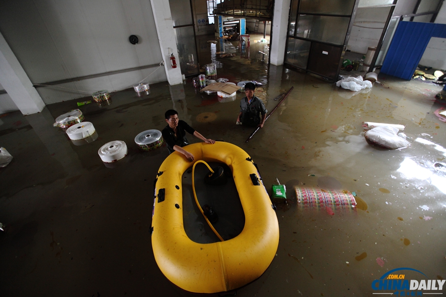 浙江桐鄉(xiāng)：臺風(fēng)“菲特”過境 水災(zāi)嚴(yán)重