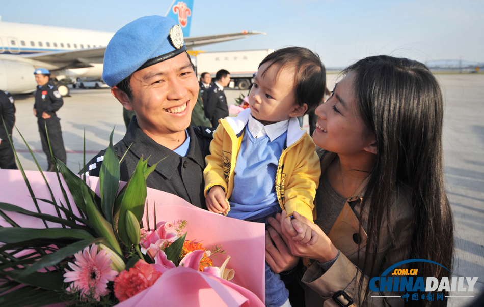 中國第二支赴南蘇丹維和警隊凱旋