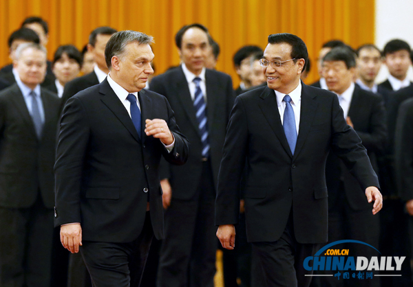 李克強(qiáng)舉行歡迎儀式歡迎匈牙利總理歐爾班訪華