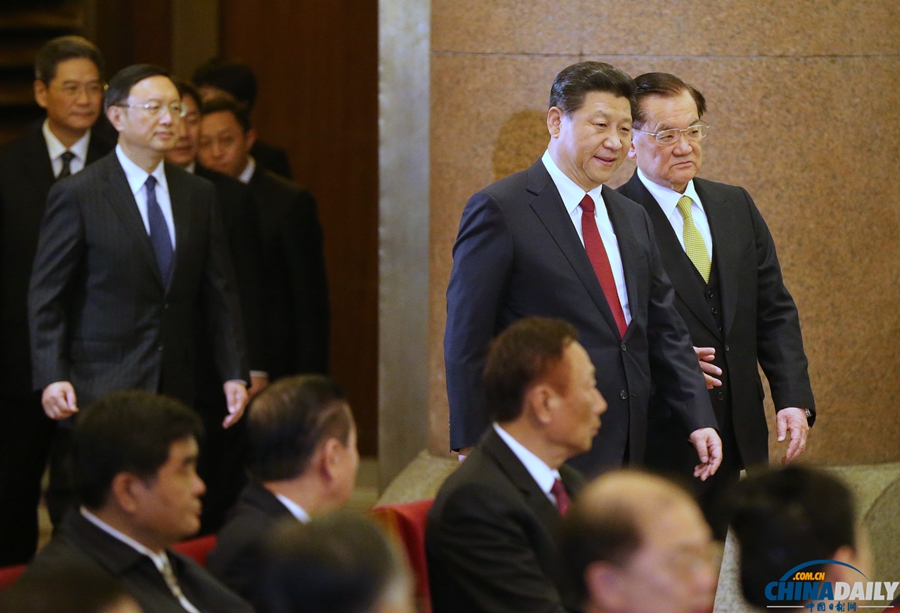 習(xí)近平總書記會見連戰(zhàn)一行