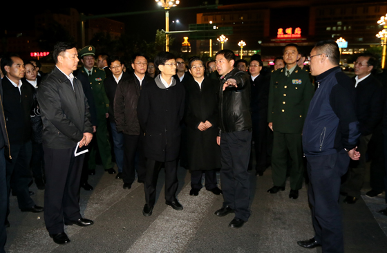 孟建柱在昆明指導“3·01”嚴重暴力恐怖事件處置工作