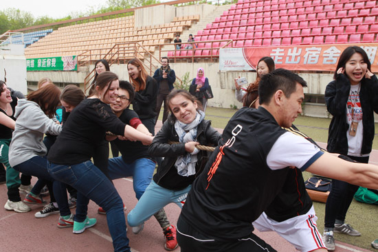 南開留學生舉辦中國傳統(tǒng)文化主題運動會