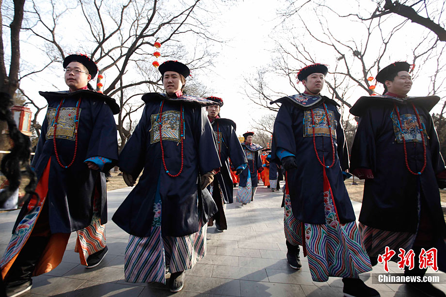 天壇公園舉行祭天儀仗和祭天樂舞排練