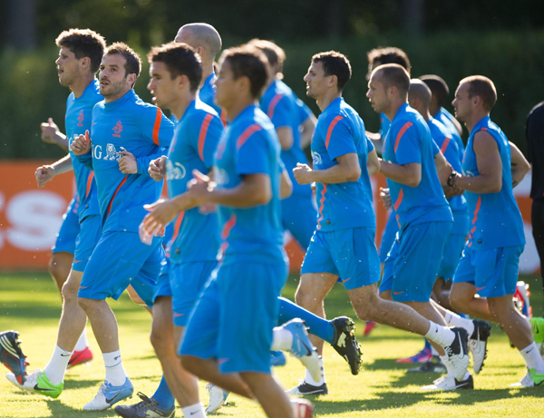 荷蘭隊備戰(zhàn)歐洲杯