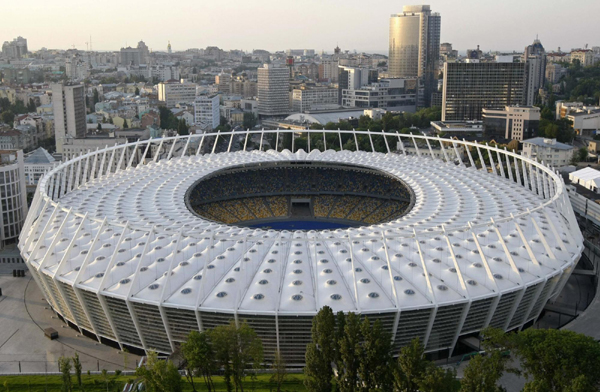鳥瞰基輔奧林匹克體育場(chǎng)：2012歐洲杯決戰(zhàn)球場(chǎng)