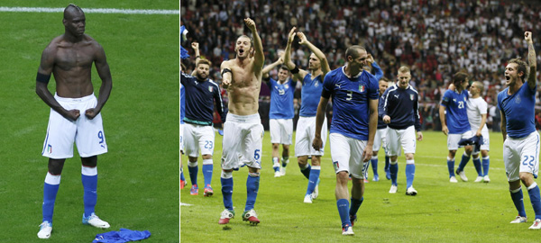 歐洲杯：巴洛特利梅開二度 意大利2:1淘汰德國(guó)殺進(jìn)決賽