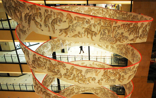 “千虎畫卷”迎世博