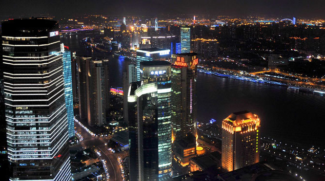 浦江兩岸燈光璀璨