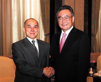 吳邦國在滬分晤柬埔寨 斐濟 老撾 利比里亞領導人 感謝支持世博