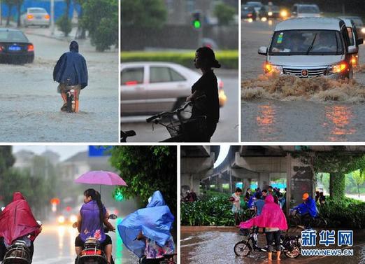 福建遭受強雷電和雷雨侵襲（組圖）