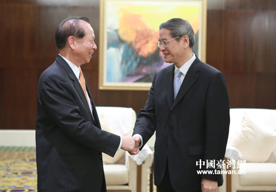 張志軍在廈門會(huì)見親民黨秘書長(zhǎng)秦金生