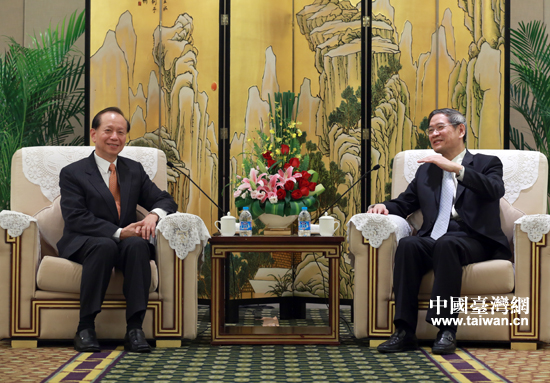 張志軍在廈門會(huì)見親民黨秘書長(zhǎng)秦金生