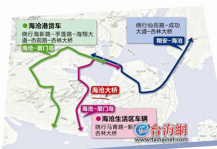 海滄大橋今起開始限行