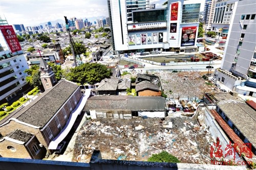 福州花巷教堂內(nèi) 辛亥革命舊址成廢墟