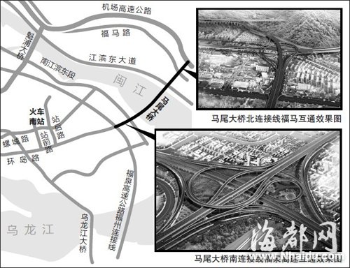 馬尾大橋明年初開建 將成福州最大的跨江大橋