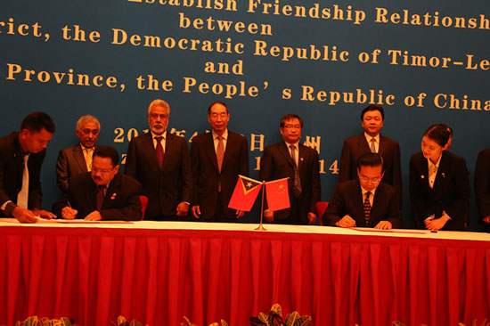 尤權:結合優勢 推動東帝汶與福建產業合作發展