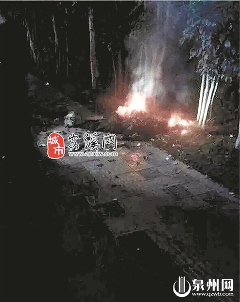 安溪縣城燈控路口 一男子疑殺人后路邊焚尸